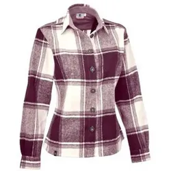 MAUL Damen Bluse Filzmoos Flanell Bluse, Größe 36 in Lila Lila