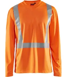 Warnschutz Langarm-Shirt "3383" UV-Schutz - M - Orange