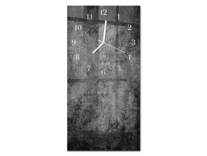 Tulup Wanduhr 30x60 cm - Rosenblätter, Schwarz, Glas, Rechteckig, 30x60x0.4 cm, Dekoration, Uhren, Wanduhren