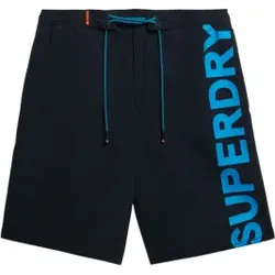 Superdry für Herren. M3010238A Klassischer marineblauer Badeanzug (L), Strandbekleidung, Recyceltes Polyester, Nachhaltig