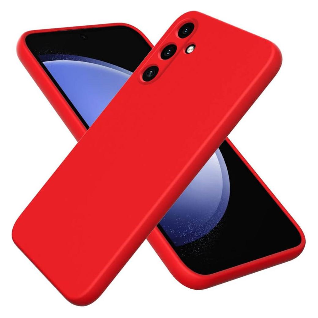 Cover-Discount Galaxy A15 - Silikon Gummi Hülle rot (Samsung Galaxy A15) (660165639B)
