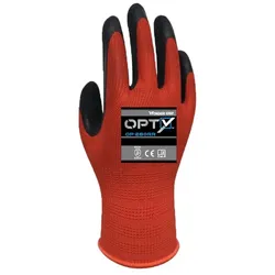 Wonder Grip OP-280RR Arbeitshandschuhe Opty rot XL/10 (2er Blister)