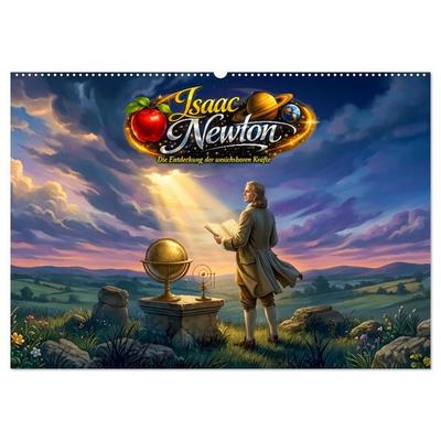 Isaac Newton - Vom fallenden Apfel zu den Gesetzen des Universums. (Wandkalender 2027 DIN A2 quer), CALVENDO Monatskalender