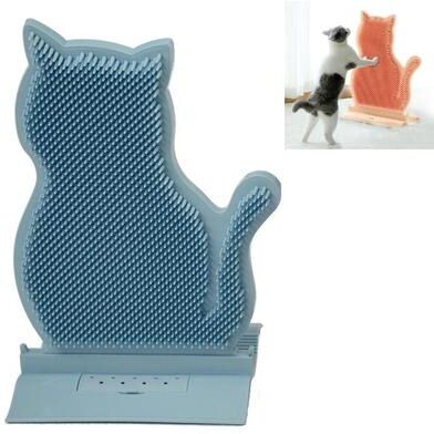 Snug & Styled PurrGroom Self Grooming Cat Corner Brush & Hair Remover blue