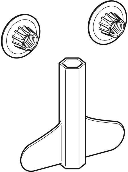 Geberit outil de montage pour bidet mural 597211000 (2 pièces)