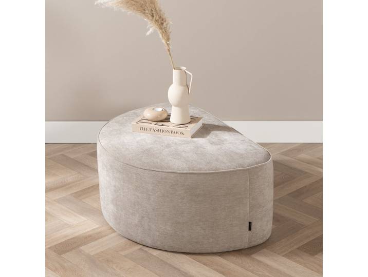 Bronx71 Hocker Neso halbrund taupe