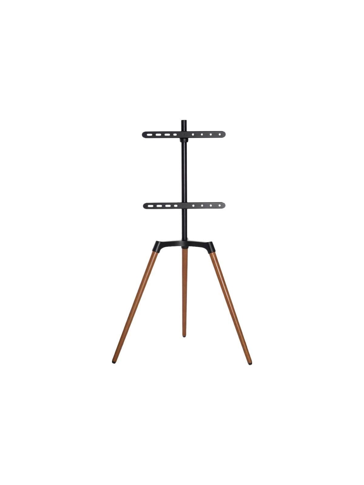 Nedis TVSM7060BK stand - tripod - for LCD TV - black beech - Max 35 kg - recommended for 65"