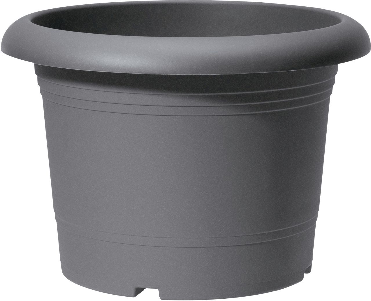 Scheurich Pflanzgefäß Oliver Ø 30 x 30 cm metallic grau