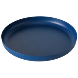 Boltze Tablett Sidan, Ø 35 cm, Höhe 4 cm, blau
