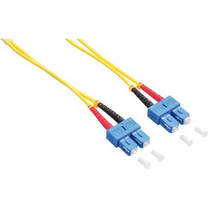 LogiLink Glasfaserkabel FP0SC03, Singlemode, SC/UPC auf SC/UPC, Duplex, OS2 (100 Gbit/s), 3 m