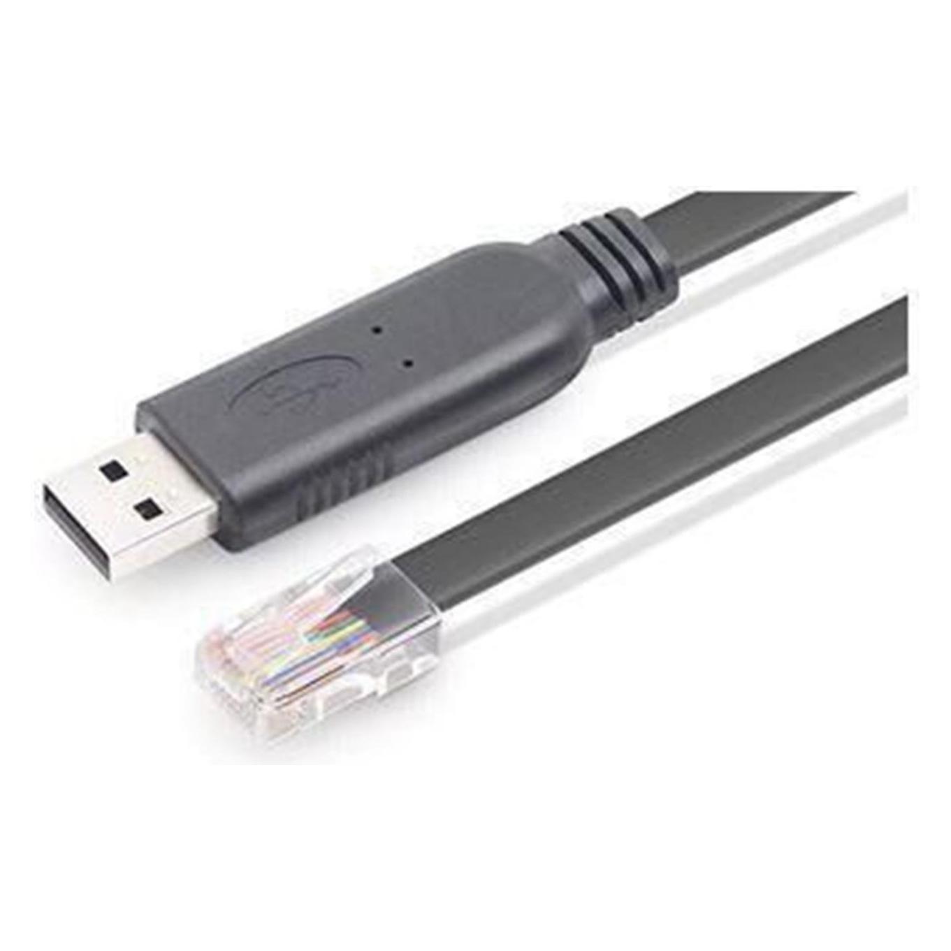 MicroConnect USBETHM Kabelschnittstellen-/Gender-Adapter USB A RJ45 Schwarz (1.80 m) (ICUSBROLLOVR)