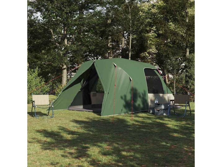 vidaXL Dome Zelt für 6 Personen 6 Personen Grün
