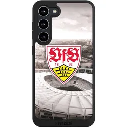 Nivocase Handyhülle für Samsung Galaxy S23+ Hülle NIVOpure Case Schwarz Offizielles Lizenzprodukt Stadion (Samsung Galaxy S23+), Smartphone Hülle, Schwarz