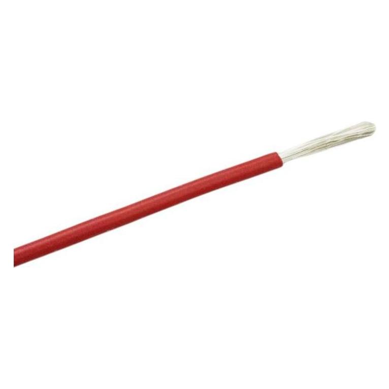 RS PRO Prüfleitung / 0,25 mm² Kupfer verzinnt, Rot Silikongummi isoliert, 25m (25 m) (2101261)