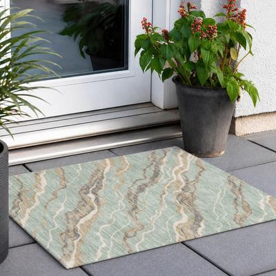 Addison Rugs Machine Washable Indoor/ Outdoor Contemporary Dell Chantille Rug