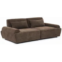Oviala Business 2-Sitzer Modulsofa mit verstellbarer Rückenlehne 218 cm Schokolade Oviala