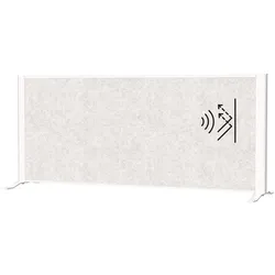 Sideboard-Trennwand MAULconnecto 120x50cm Akustik hell