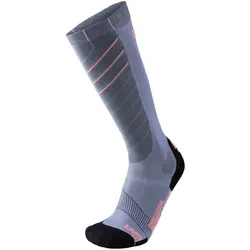 UYN Superleggera Skisocken mit Cool-Air-Flow Technologie aus Natex Damen silver/coral 41-42