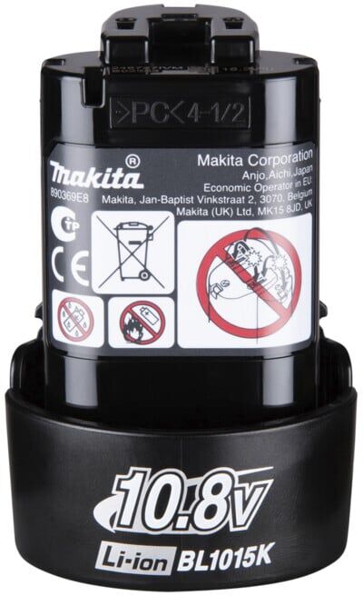 Makita désignation Batterie-BL1015K 10,8V 1,5Ah (1913U9-9)