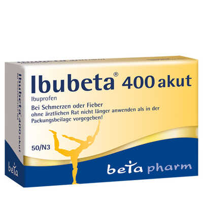 betapharm Arzneimittel GmbH IBUBETA 400 akut Filmtabletten 50 St 05731464