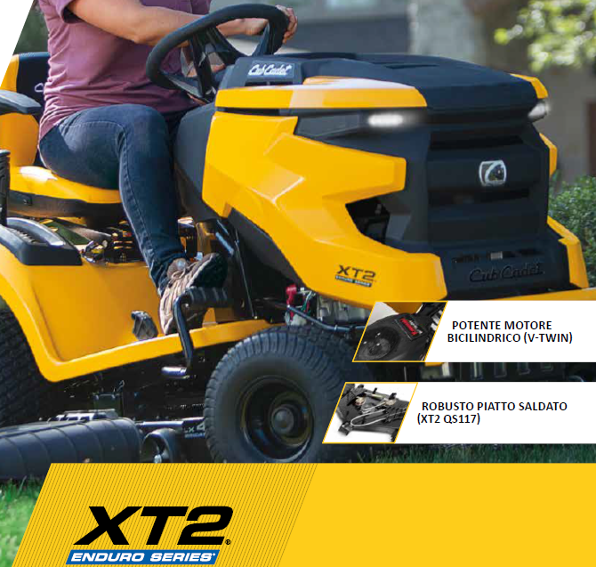 Cub Cadet XT2 PS107 trattorino larghezza taglio 107 cm , c.c. 603 trasmissione Hydro