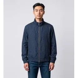 Michael Kors für Herren. CS620972M9 Bedruckter Windbreaker Sig marineblau (S), Lässig, Recyceltes Polyester, Nachhaltig
