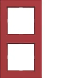 Hager WAD6200RG Rahmen 2fach, A.1, rot glänzend