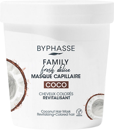 Byphasse Family Fresh Delice Coconut Mask Colored Hair 250 ml
