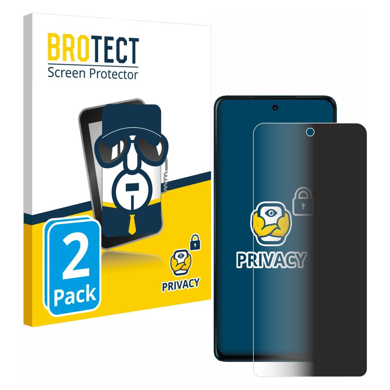 Brotect Sichtschutzfolie Anti-Spy Privacy Folie Blaulicht-Schutz (Motorola Moto C) (4356619)