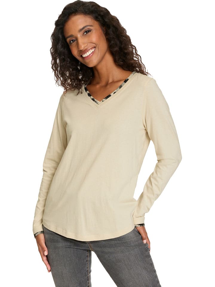 Heine Longsleeve in Beige - 42