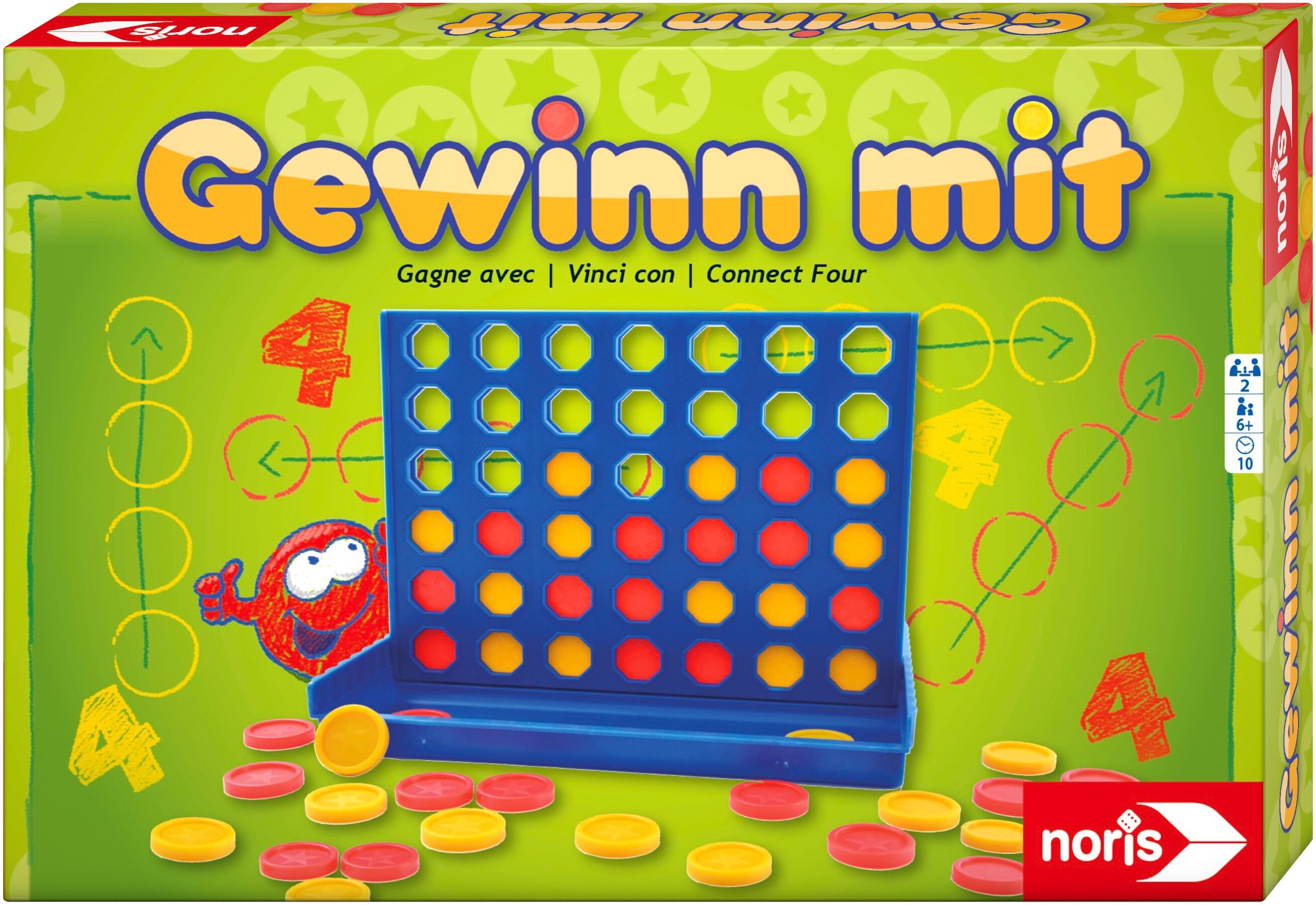 Spiel NORIS "Gewinn mit 4", bunt, Spiele, Kinder, Spiel