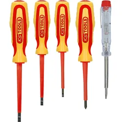 KS Tools ERGOTORQUE VDE Schraubendreher-Satz, PH+Schlitz, 5-tlg - 117.0540