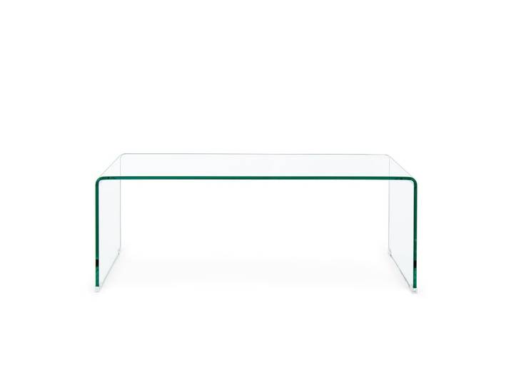Table basse rectangulaire contemporaine en verre l120