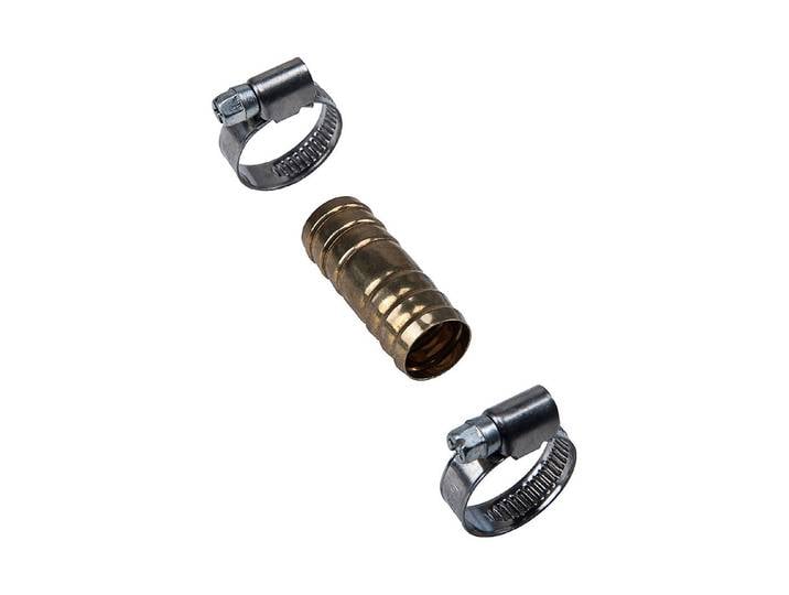 Cornat Schlauchverbinder mit 2 Schellen Messing 3/4