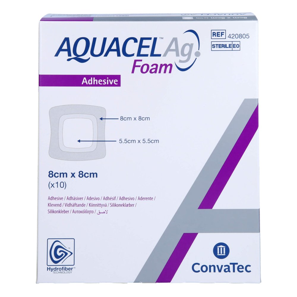 Docpharm GmbH Aquacel Ag Foam Ad 8x8cm 17152903