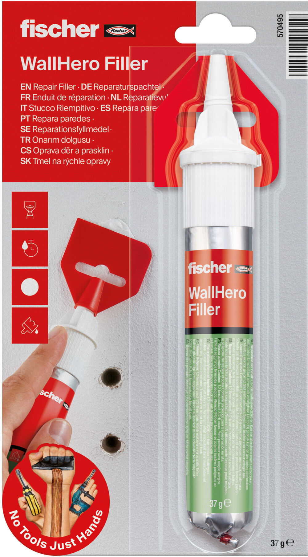 fischer Reparaturspachtel 37 g NTJH (570495)