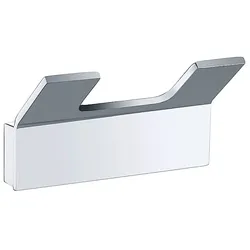 Brillantbad BOLO Doppelkleiderhaken Messing Chrom poliert 83x46x33 mm für Bad & Küche >> zum Bohren