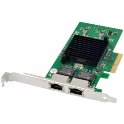 MicroConnect MC-JL82576EB Schnittstellenkarte/Adapter RJ-45 Eingebaut (PCIe), Netzwerkkarte, Grün, Silber
