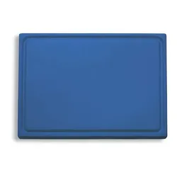F. Dick Dick Kunststoff-Schneidbrett mit Saftrille, blau, 53 x 32,5 x 1,8 cm