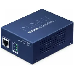 Planet Single Port PoE++ Splitter POE-173S-12V, Netzwerk Switch, Blau