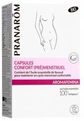 Pranarôm Aromafemina Capsules Confort (Pré)Menstruel Bio Aux Huiles Essentielles Biologiques 30 Capsules - Boîte 30 capsules