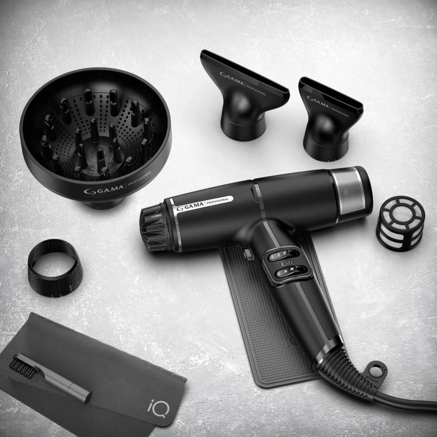 GA.MA IQ Lite Dryer Set Black