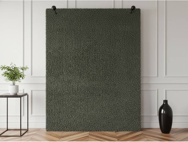 Tapis poils ras lavable MIREILLE uni