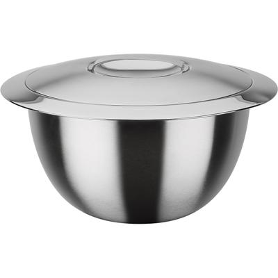 Thermobehälter GSW, silber (silberfarben), Ø:20cm, Edelstahl, Lebensmittelaufbewahrungsbehälter, doppelwandig, mit Deckel