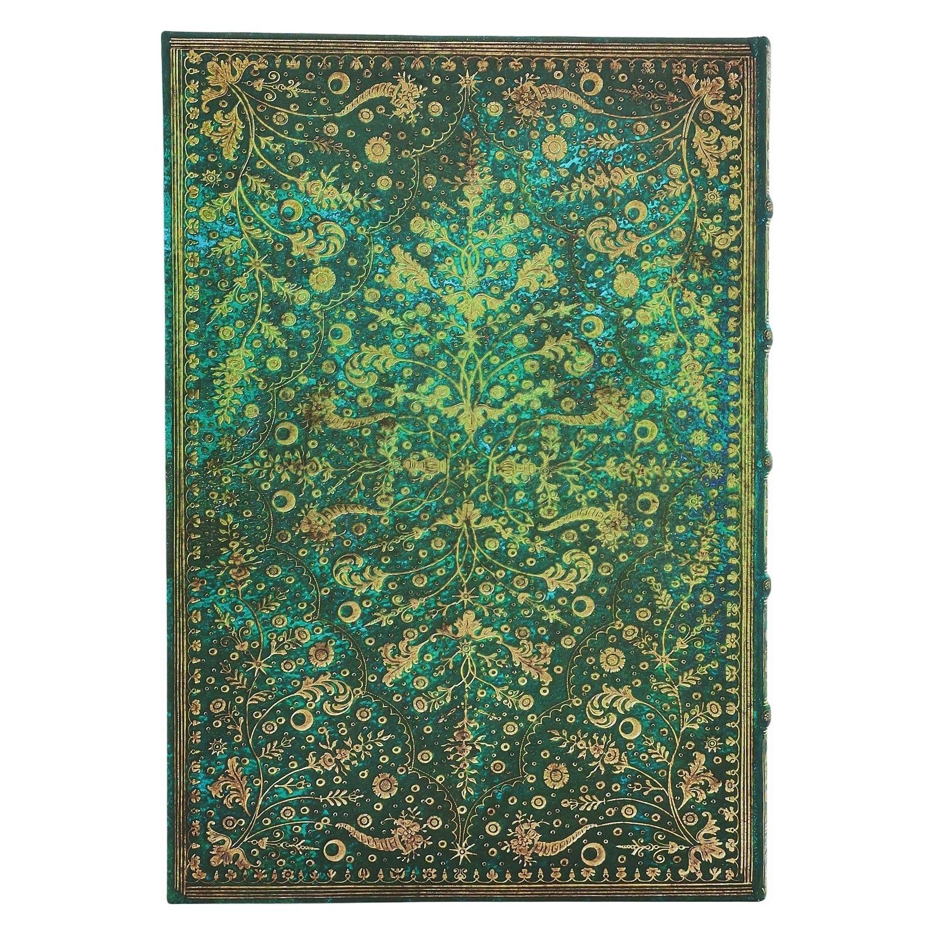 Paperblanks Hardcover Notizbücher - Smaragdblume - Grande - Liniert (A4+, Liniert) (PB1311-3)
