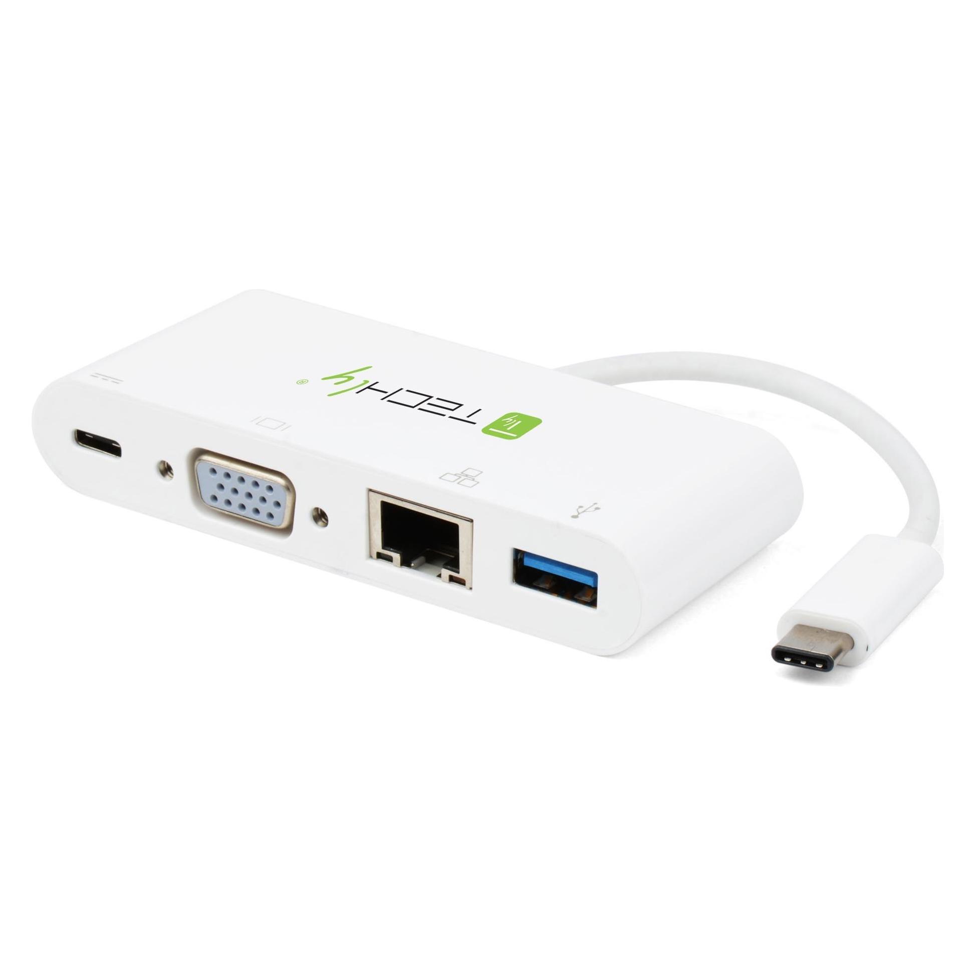 Techly Externer Videoadapter - USB-C 3.1 - VGA (USB-C, 1 Port) (IADAP-USB31-DOCK2)