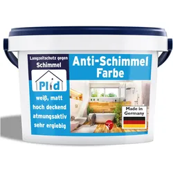 Plid, Spezialfarbe, Anti Schimmelfarbe Innen 5l, Weiss - Antischimmelfarbe für feuchte Räume