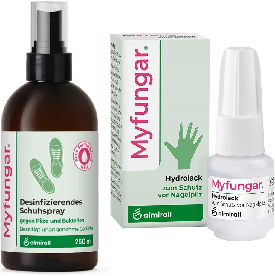 Myfungar Desinfizierendes Schuhspray+Myfungar Nagellack Lösung