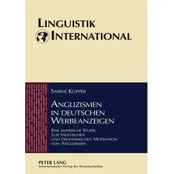 Anglizismen in deutschen Werbeanzeigen, Fachbücher von Sabine Kupper