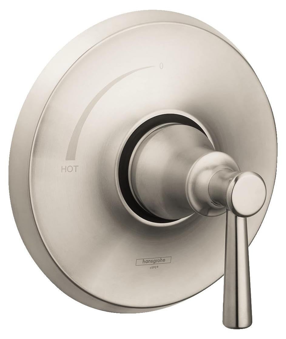 Hansgrohe Badarmatuur Douchegarnituur Geborsteld Nikkel 7 inch breed